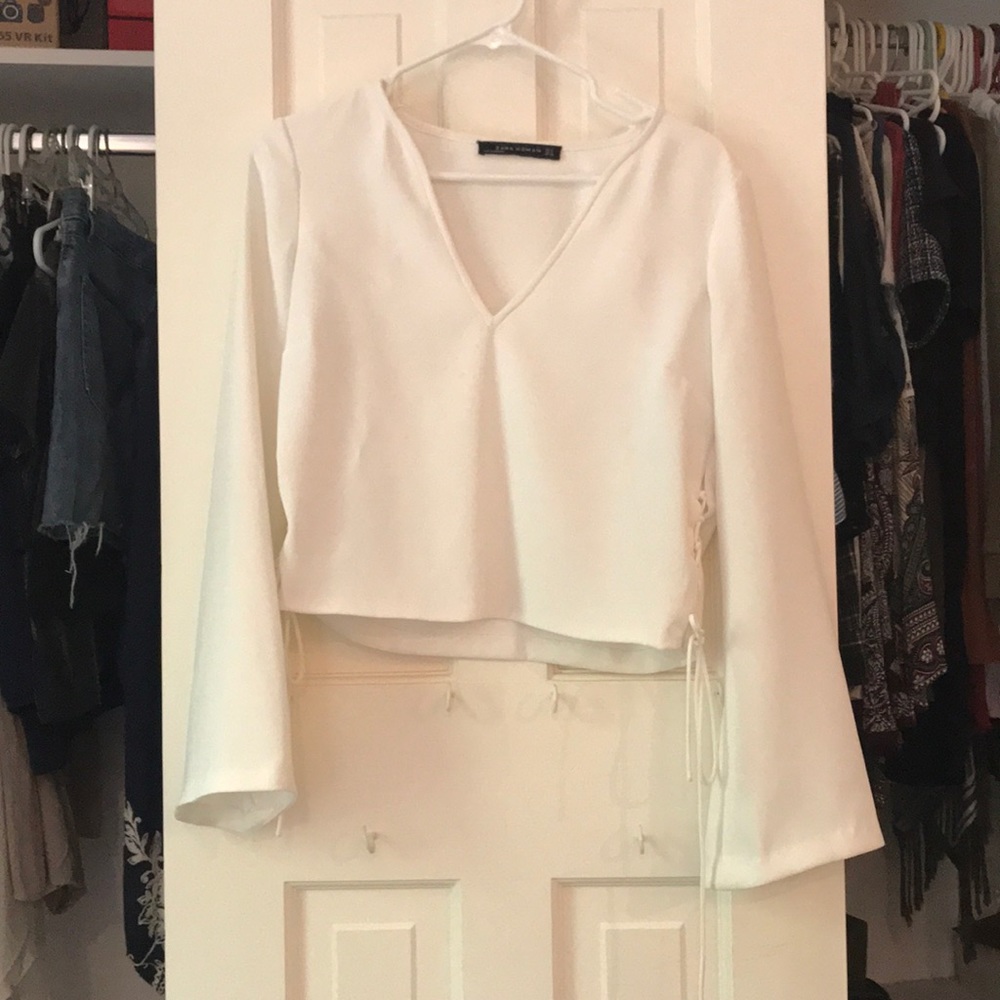 ZARA cute white top